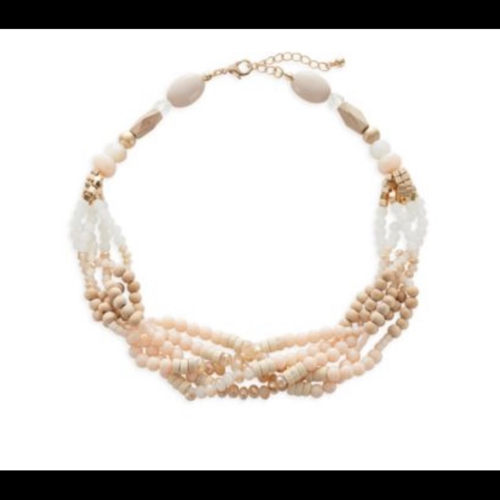 Wood and bead necklace
